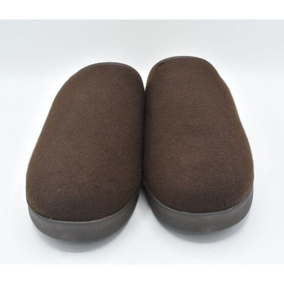 Toms Mens Size 14 Harbor Chocolate Brown Two Tone Repreve Felt Slip On Slippers main image 9